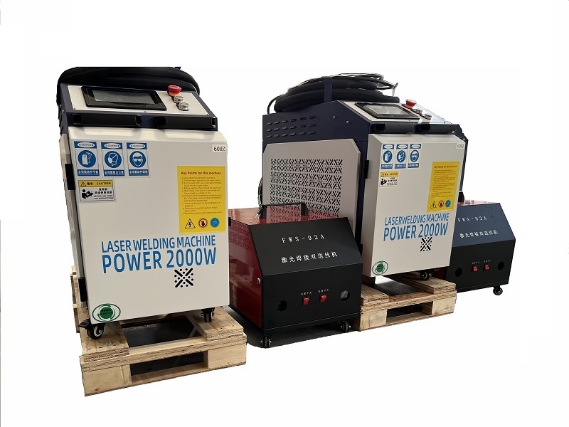 Double wire feeder hand-held welding